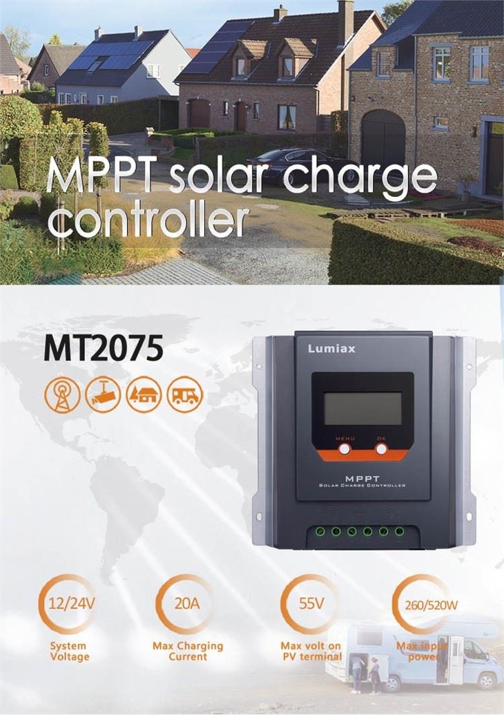 Rv Yacht Boat Mppt 20amp